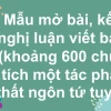 Mẫu Mở Bài Chung Cho Nghị Luận Văn Học Chuẩn Chỉnh Nhất 2026