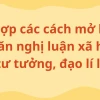 Mở Bài Nghị Luận Xã Hội Về Tư Tưởng Đạo Lý: Hướng Dẫn Chi Tiết