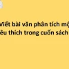 Phân tích chuyên sâu nhân vật văn học yêu thích trong tác phẩm bạn đã đọc