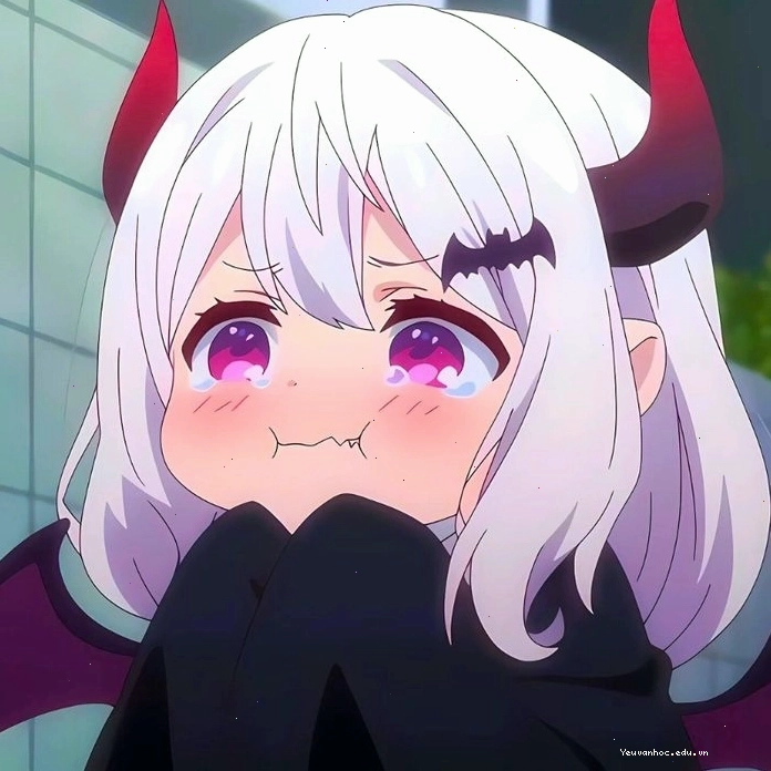 Ác quỷ anime chibi đáng yêu với nét mặt biểu cảm
