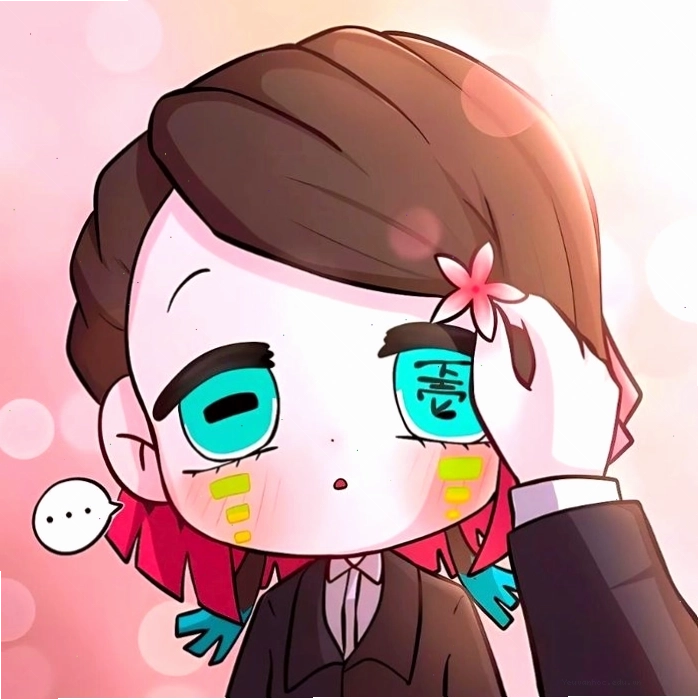 Ác quỷ anime chibi dễ thương với đôi mắt to tròn