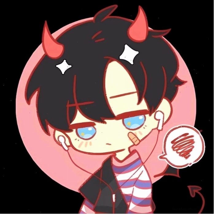 Ảnh ác quỷ anime chibi ngộ nghĩnh và đáng yêu