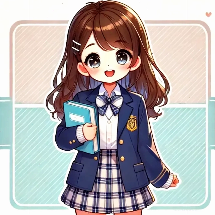 Ảnh anime chibi nữ sinh cấp 2 xinh xắn