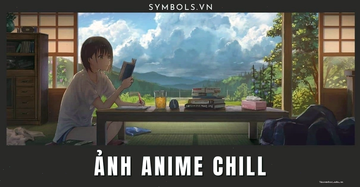 Ảnh anime chill với phong cách lofi