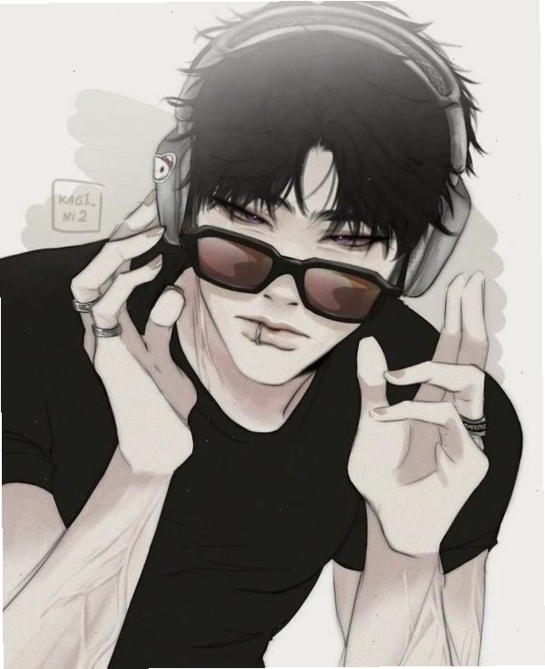 Ảnh anime nam ngầu cute với ánh mắt sắc lạnh