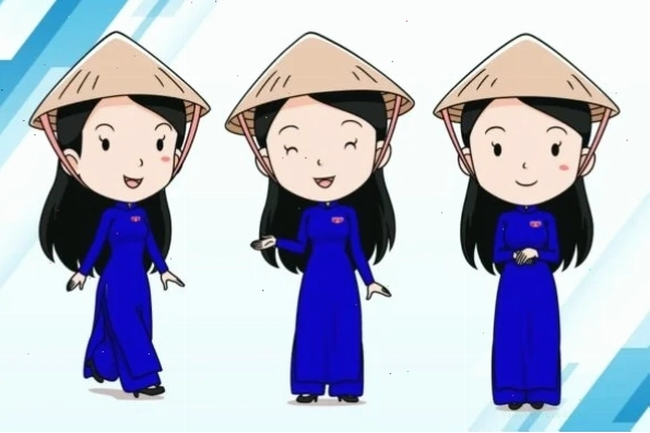 Ảnh Chibi Đoàn Thanh niên áo dài