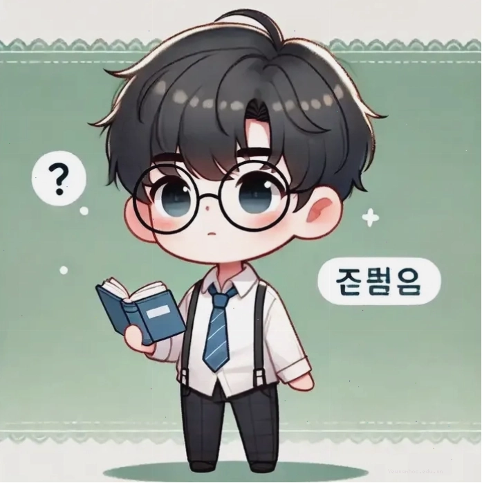 Ảnh chibi nam sinh cấp 2 dễ thương với nụ cười tươi