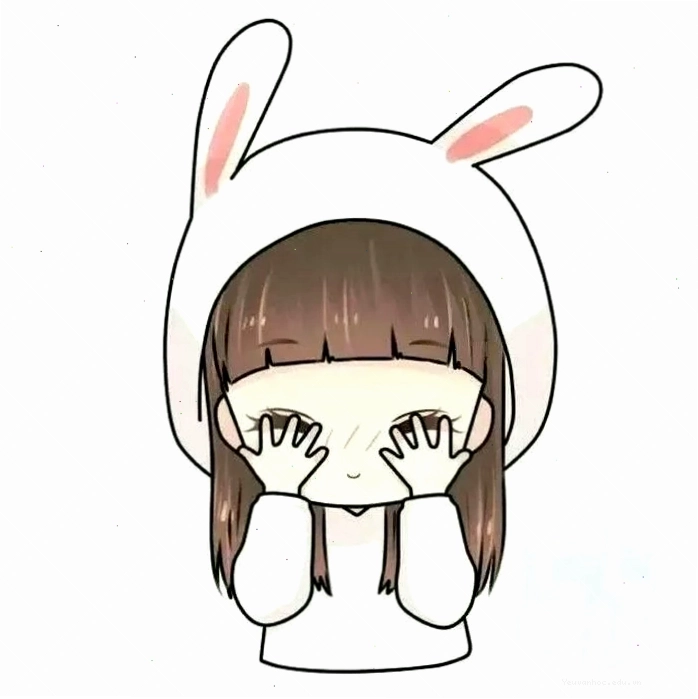 Ảnh đại diện chibi cute cô gái tóc nâu áo len phong cách mùa thu