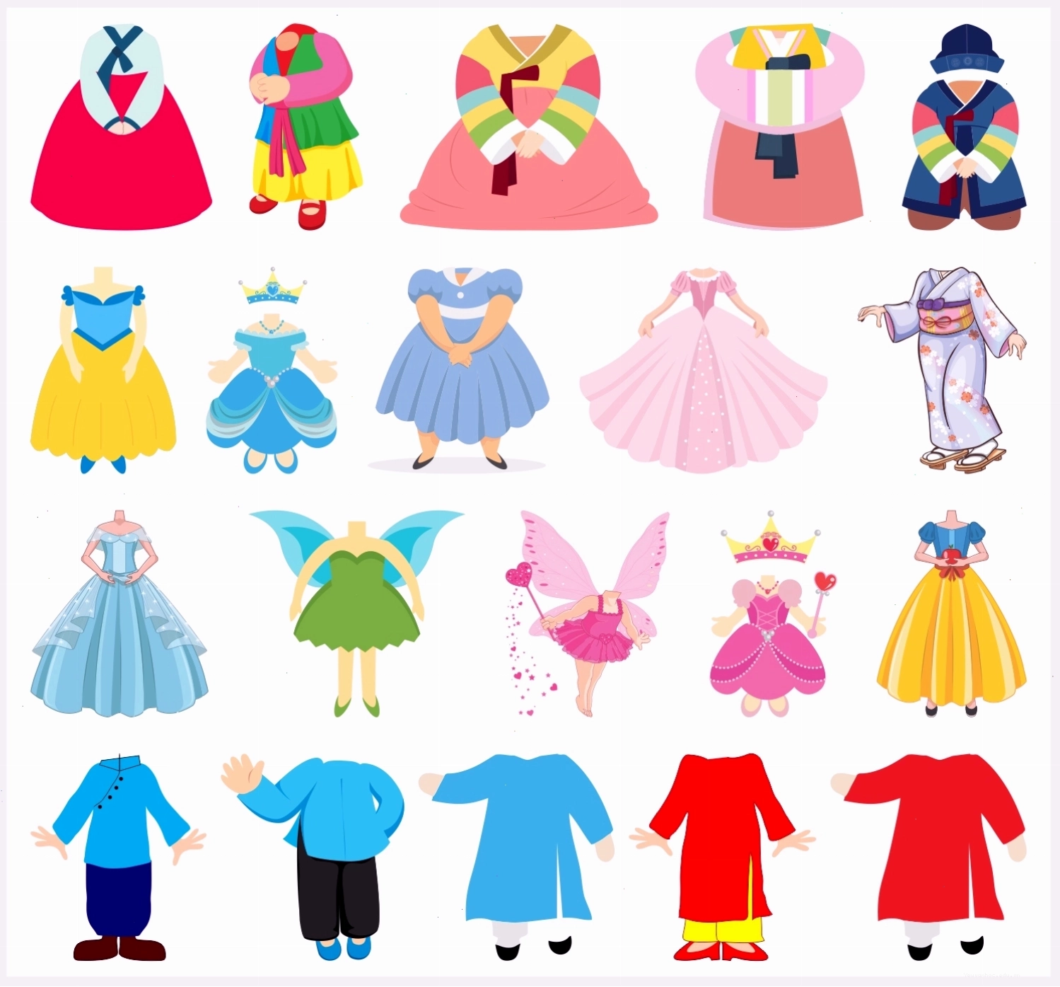 Ảnh ghép chibi bé gái xinh xắn