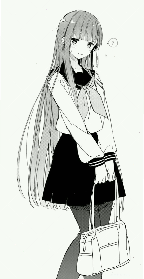 Avatar anime nữ đen trắng với phong cách nghệ thuật