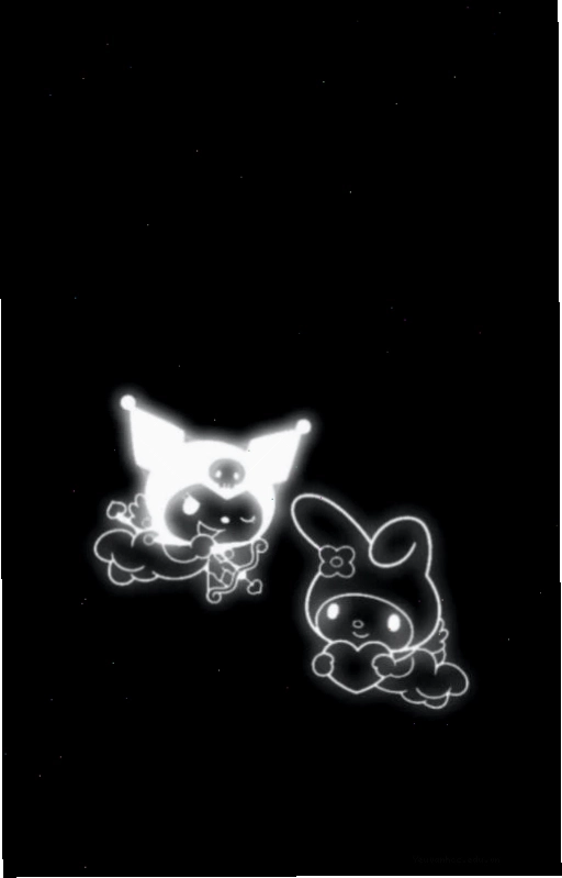 Avatar Kuromi dễ thương với hiệu ứng phát sáng nhẹ