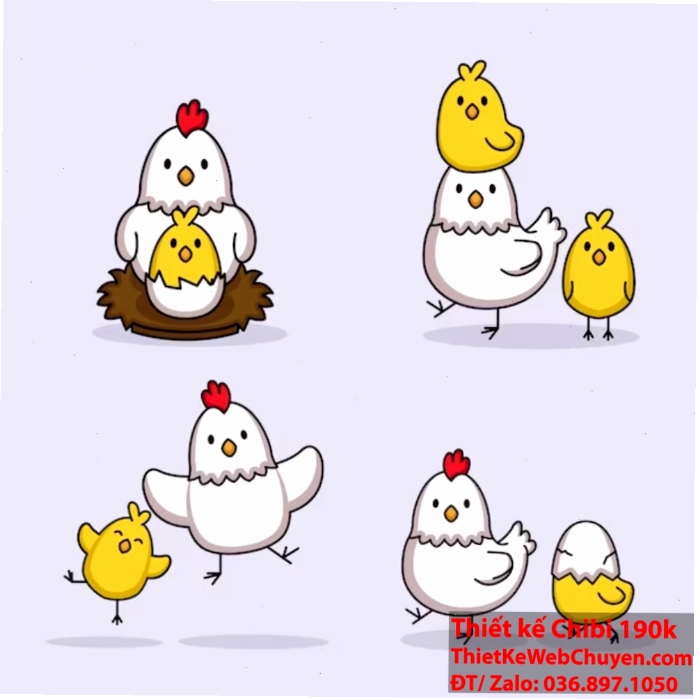 Bí mật cách vẽ gà chibi chân thực và sinh động