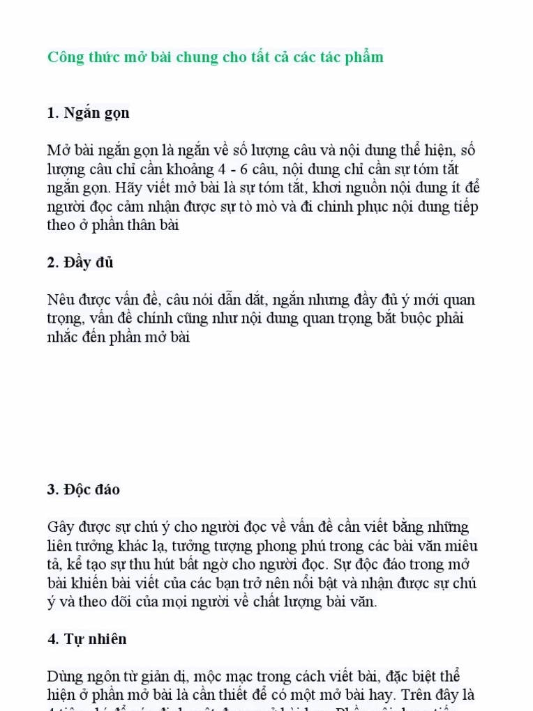 Bí quyết viết mở bài hay giúp bài văn chinh phục điểm cao