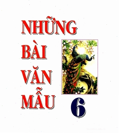 Bìa sách tập hợp những bài văn mẫu dành cho học sinh lớp 6