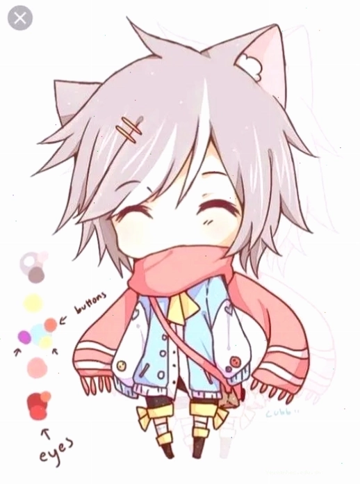 Bộ sưu tập ảnh đại diện chibi đẹp, với cô gái tóc xanh và chú mèo dễ thương.