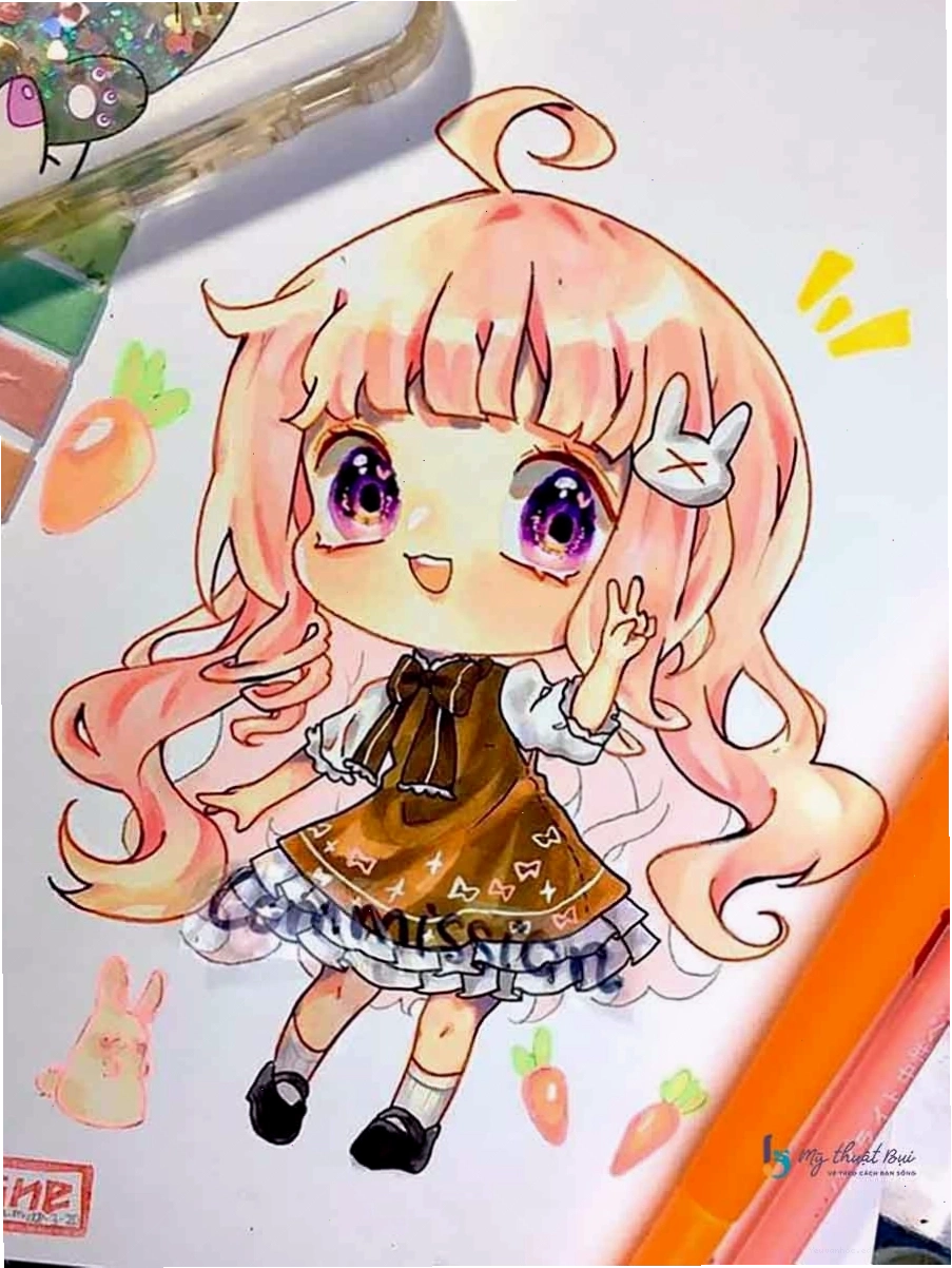 Bộ sưu tập tranh vẽ anime chibi sáng tạo