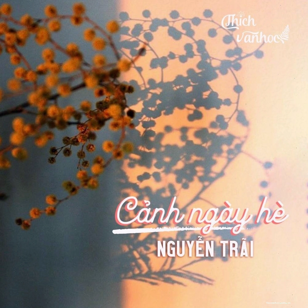 Bức tranh thiên nhiên mùa hè rực rỡ trong bài thơ Cảnh Ngày Hè