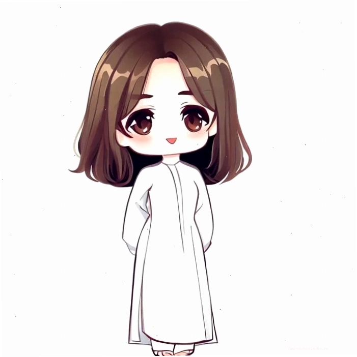 Bức vẽ cô giáo chibi đơn giản nhưng ý nghĩa