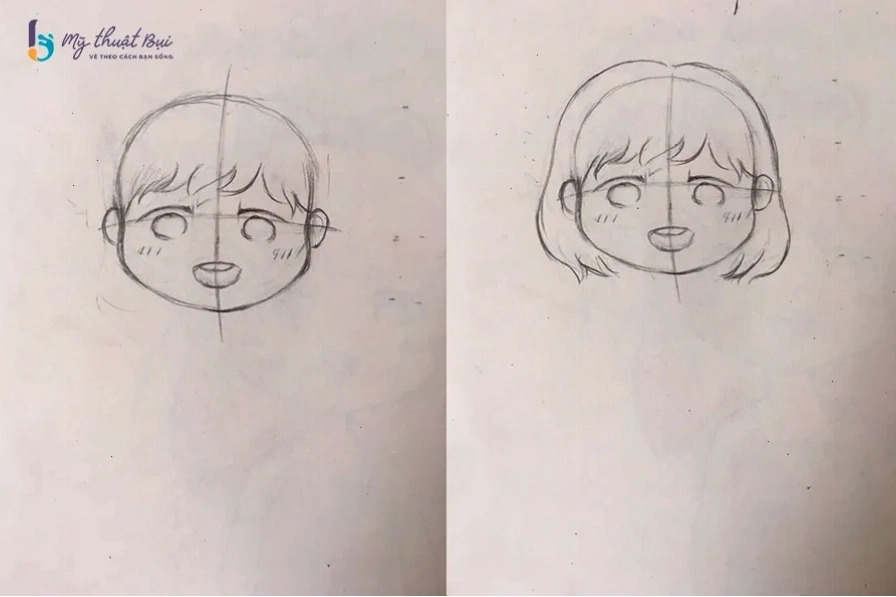 Các kiểu tóc phổ biến cho nhân vật chibi