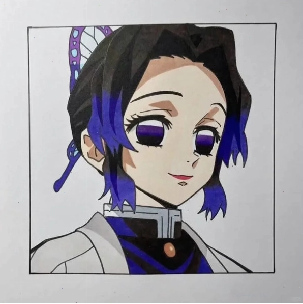 Cách vẽ Shinobu Koch đẹp chuẩn phong cách Kimetsu no Yaiba với nét mặt đáng yêu