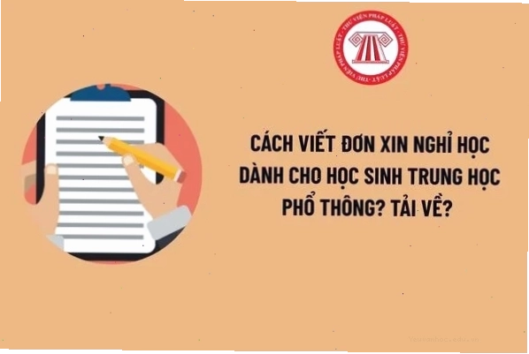 Cách viết đơn xin nghỉ học hiệu quả