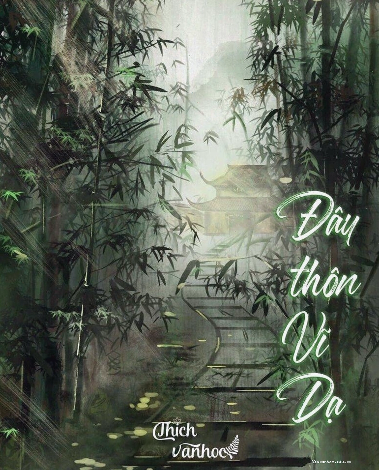 Cảnh đêm thôn Vĩ Dạ với ánh trăng và bầu trời