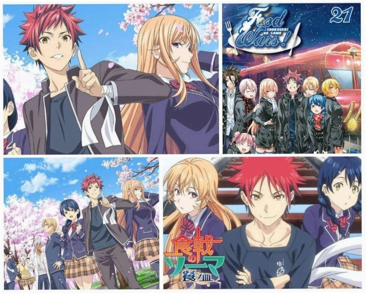 Cảnh fan service trong anime Food Wars