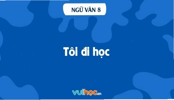 Cảnh nhân vật tôi hồi hộp cùng mẹ đến trường trong bài Tôi đi học