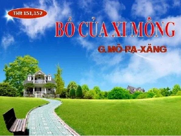 Cảnh Xi-mông âu yếm và chăm sóc con trai