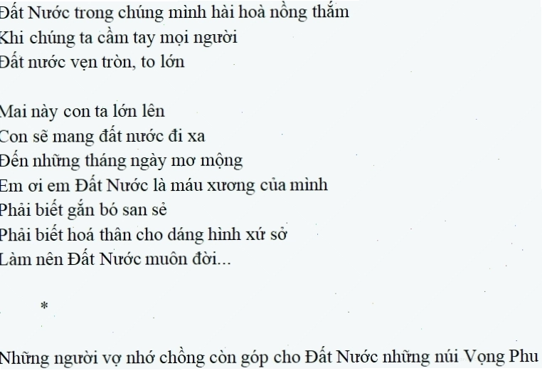 Cấu trúc thơ độc đáo của bài Đất nước