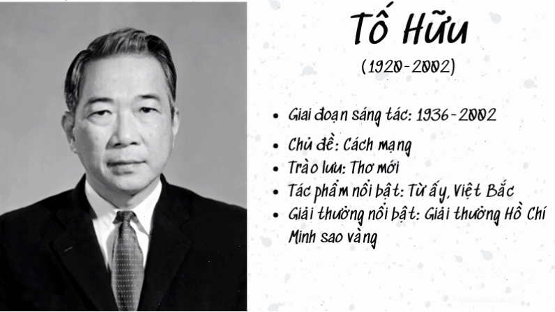 Chân dung nhà thơ Tố Hữu