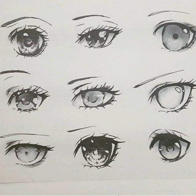 Chi tiết cách vẽ mắt anime nữ lạnh lùng