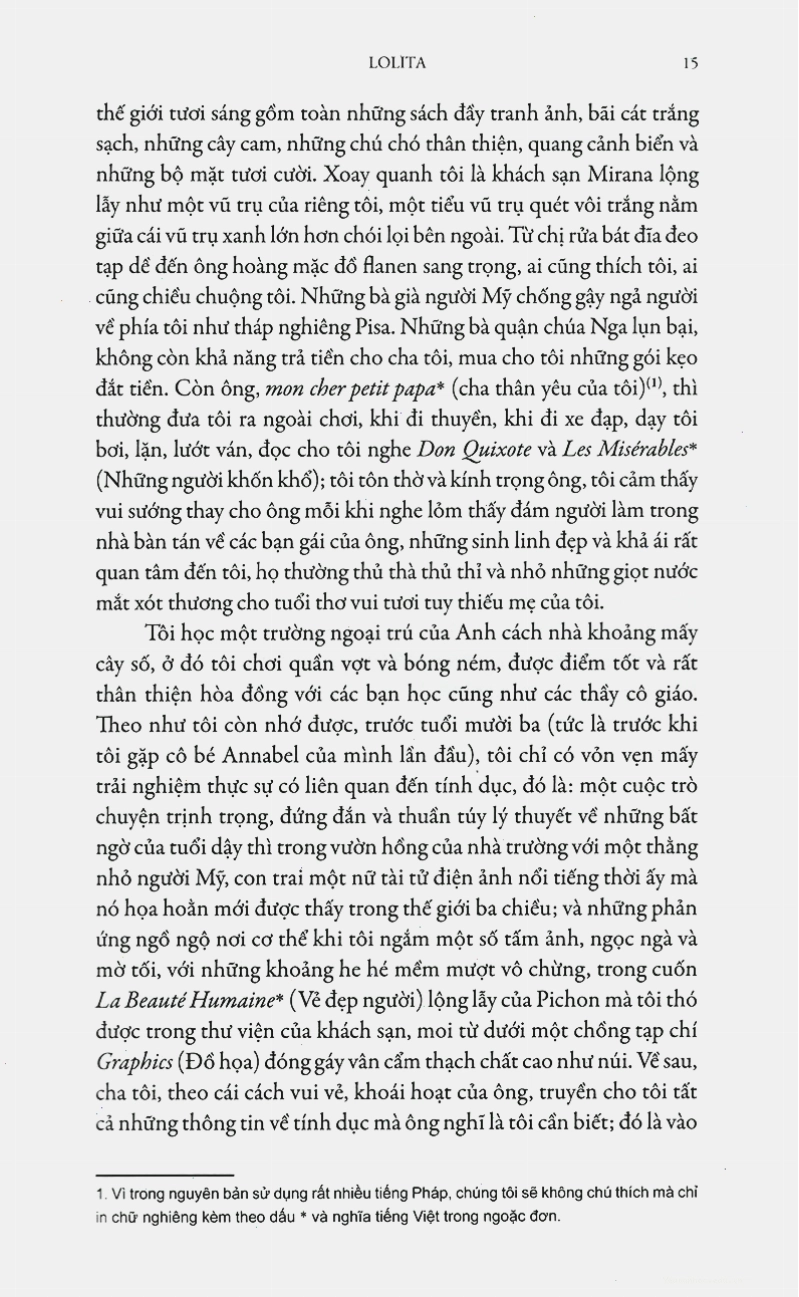 Chi tiết trang nội dung Lolita