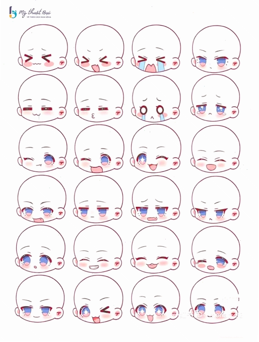 Chi tiết vẽ mắt chibi nam