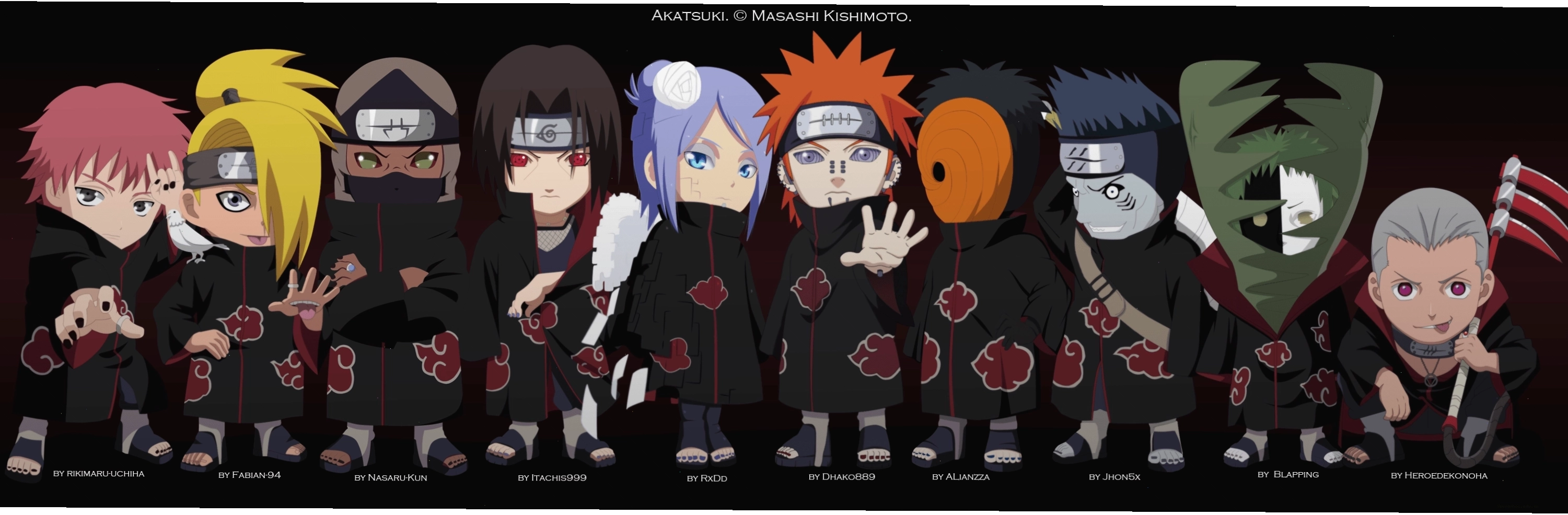 Chibi Akatsuki Wallpaper
