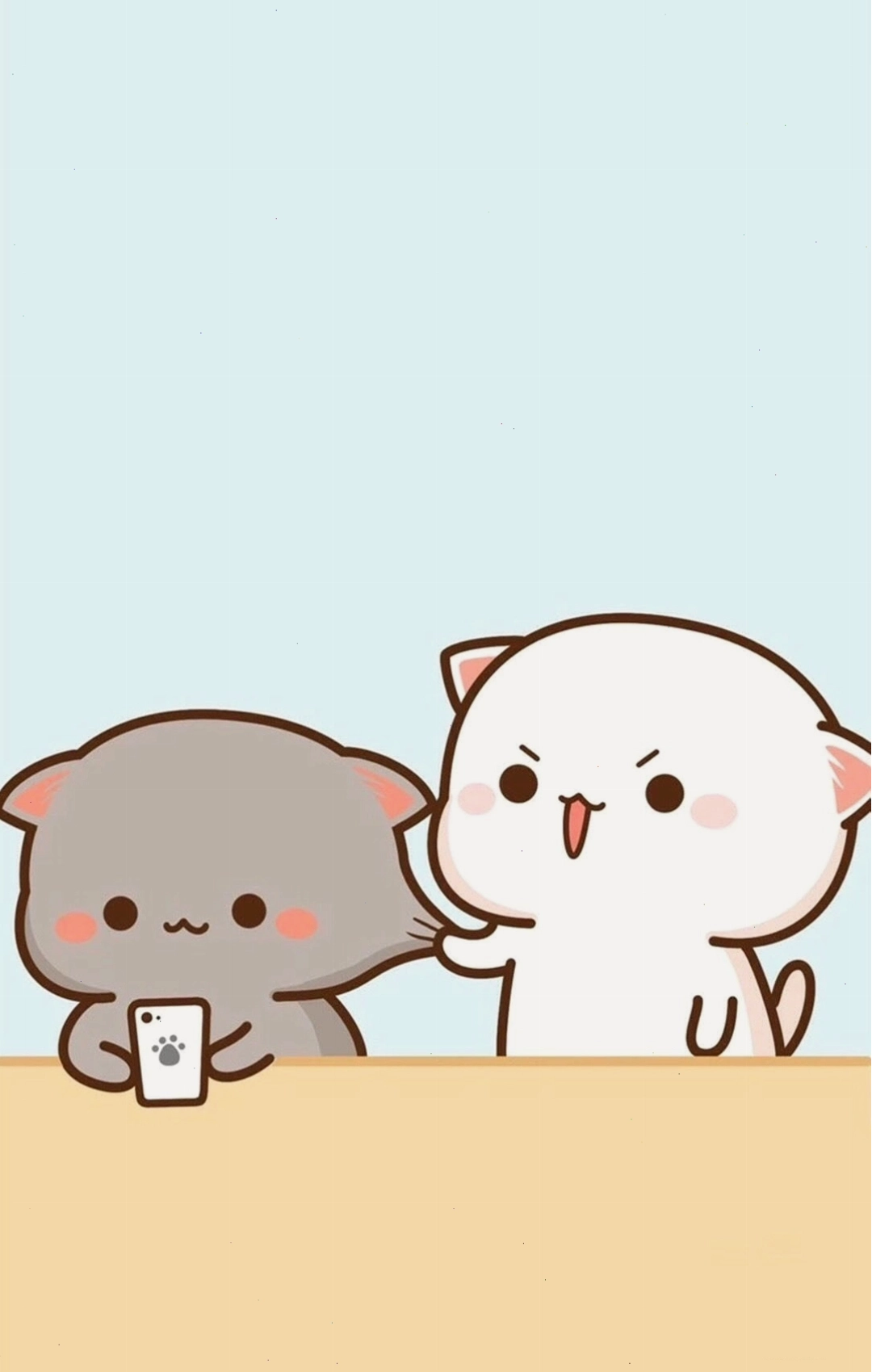 Chibi đang chơi đùa với thú cưng