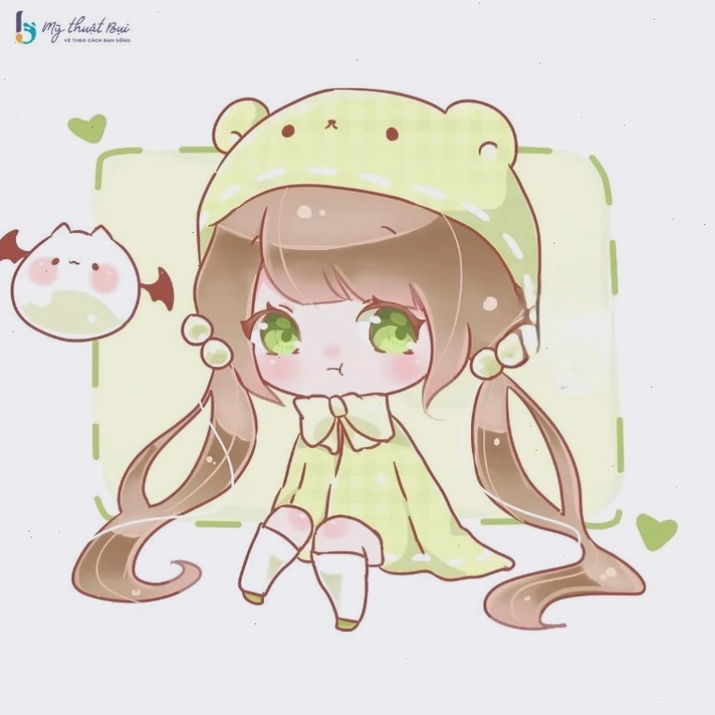 Chibi nữ cute với phong cách hiện đại và cá tính