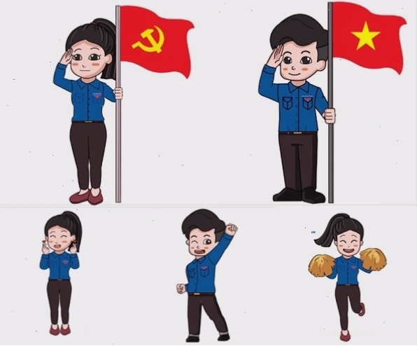 Chibi Thanh niên dưới cờ
