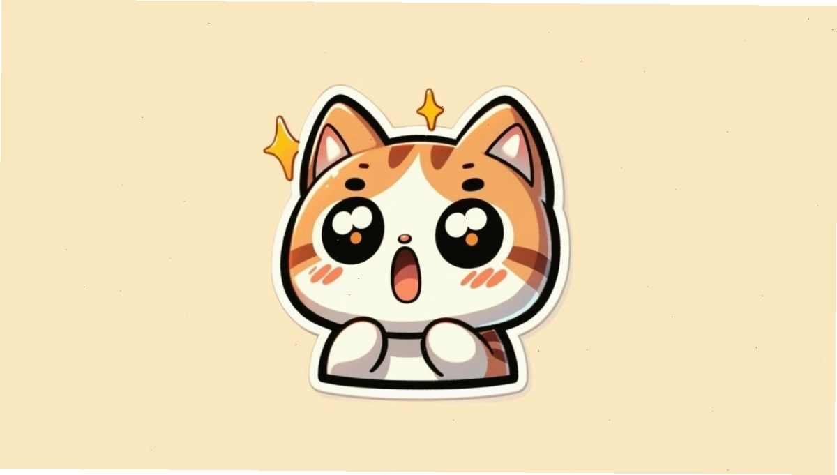 Chú mèo anime đeo kính đang đọc sách