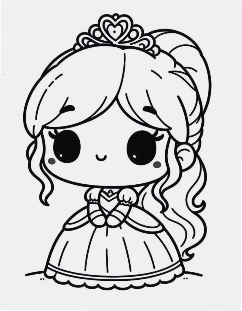 Công Chúa Chibi Đơn Giản