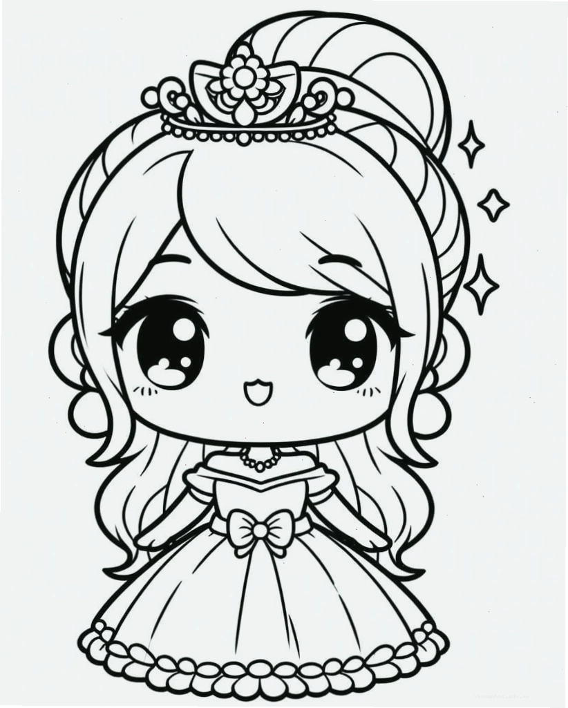 Công chúa chibi rất đáng yêu với trang phục dễ thương
