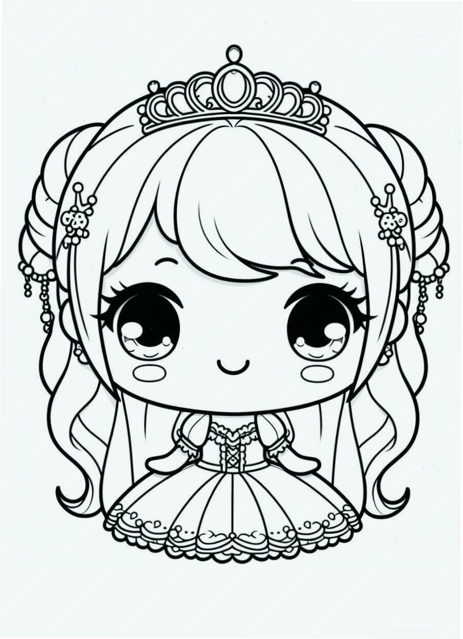 Công chúa chibi xinh đẹp với phong thái quý tộc
