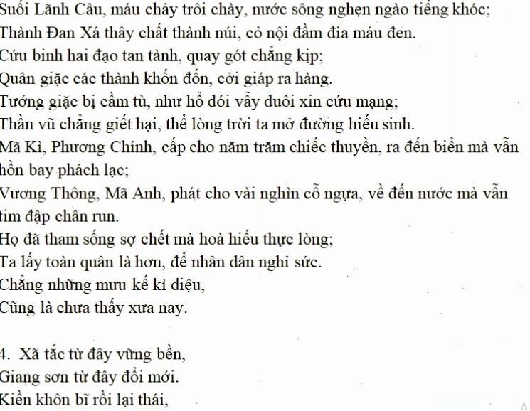 Đánh giá về Bình Ngô Đại Cáo