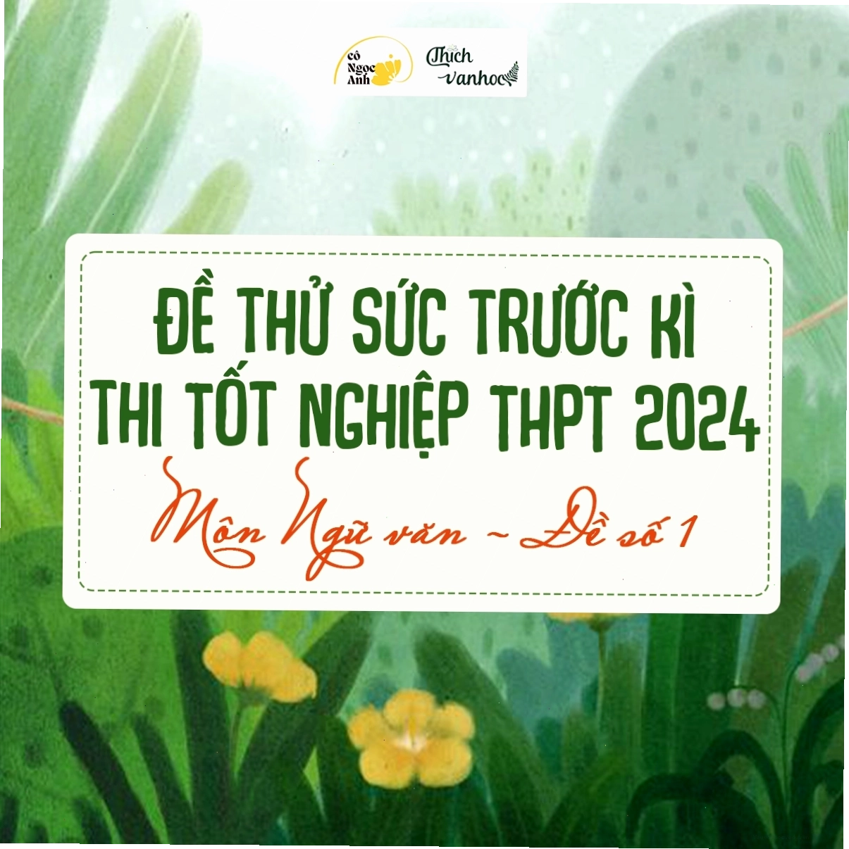 Đề thi thử Ngữ Văn chứa các câu hỏi về bài thơ tương tư