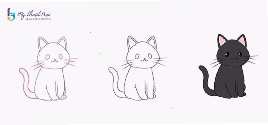 Đi nét và tô màu hoàn thiện cho nhân vật chibi