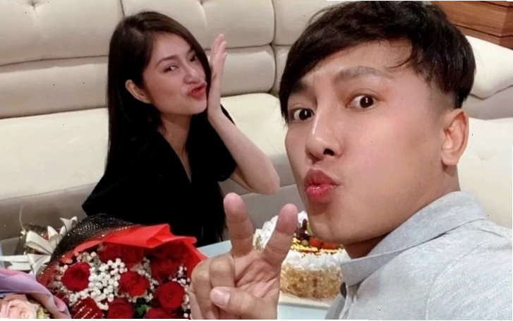 Diễn viên Quỳnh Lam và bạn diễn trong một cảnh phim