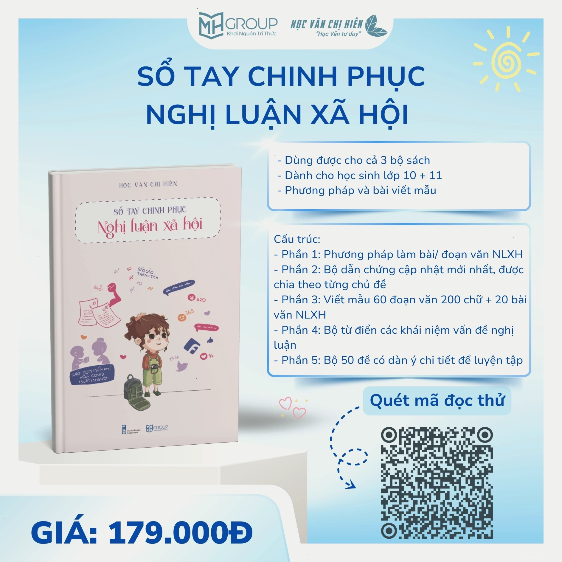 Đồ họa thể hiện sự phát triển ý tưởng từ mở bài đến kết bài