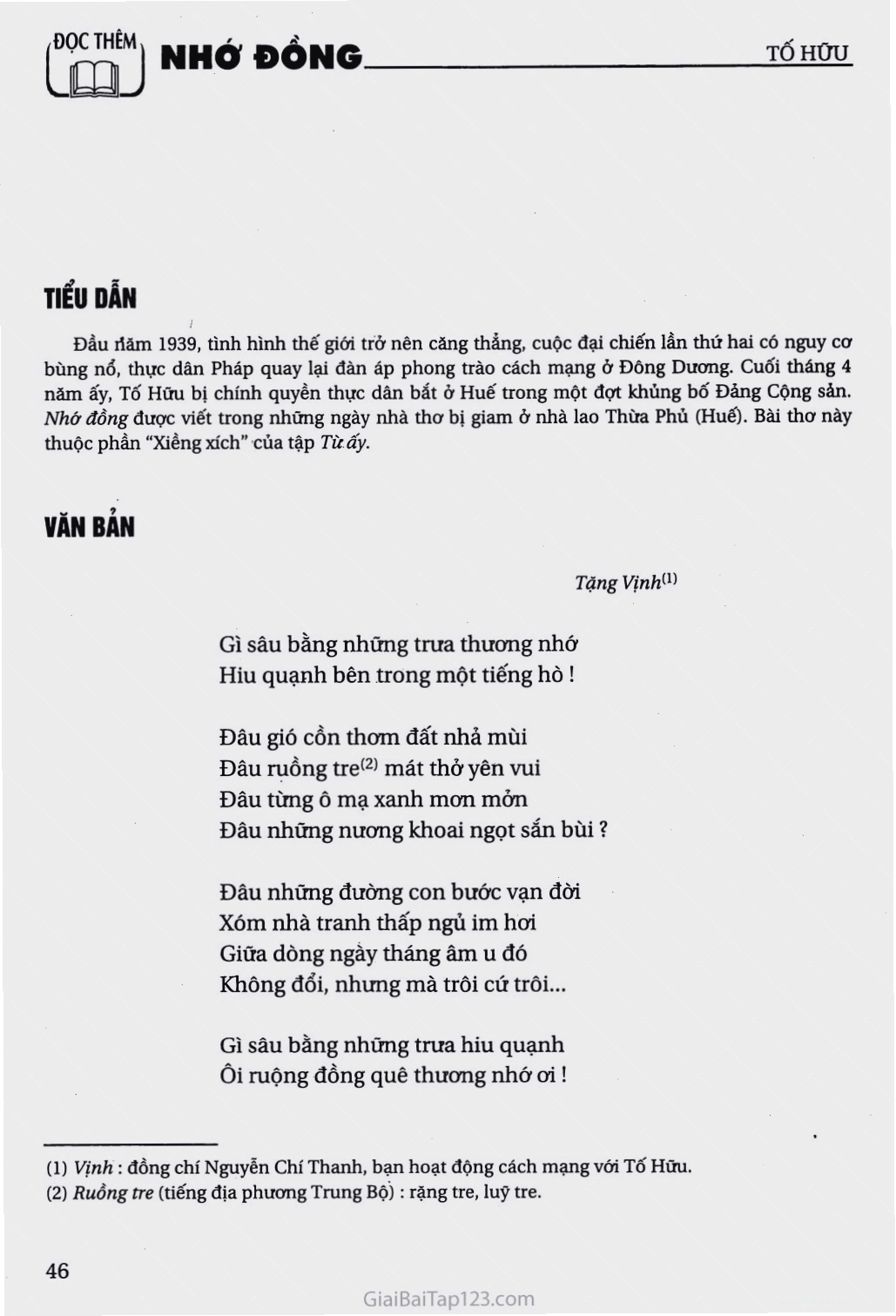 Đọc thêm: Nhớ đồng trang 1