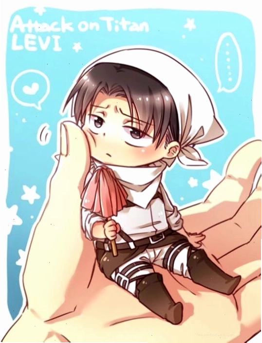 Figure Levi Chibi với biểu cảm ngộ nghĩnh