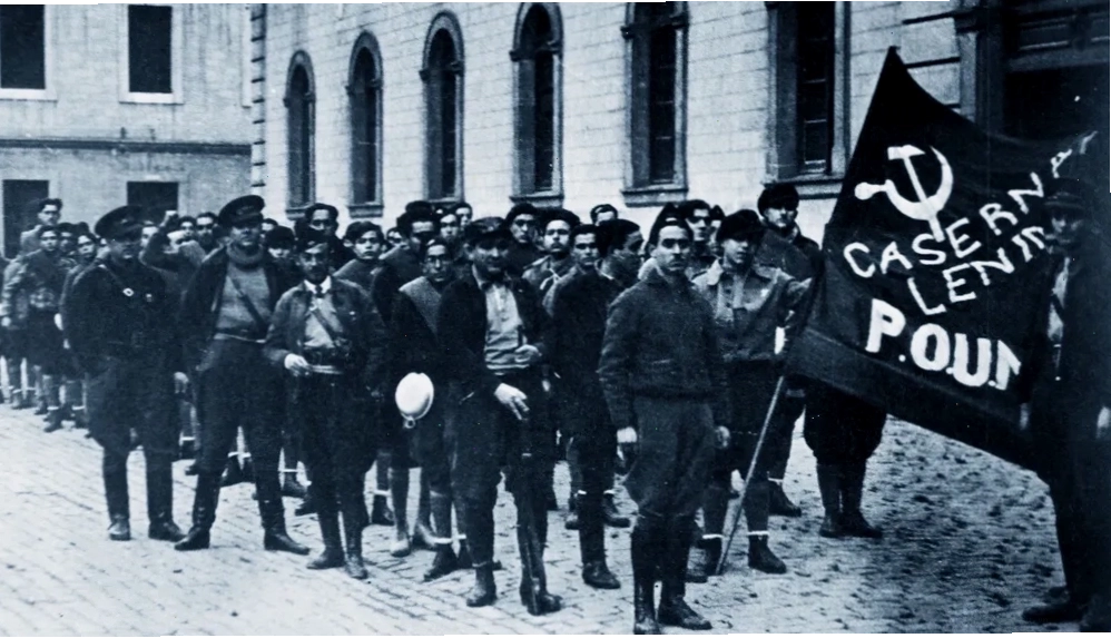 George Orwell tại trụ sở POUM Barcelona